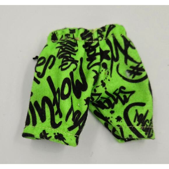 Rainbow High Jade Hunter Green Shorts with Black Writing - Picture 5 of 9